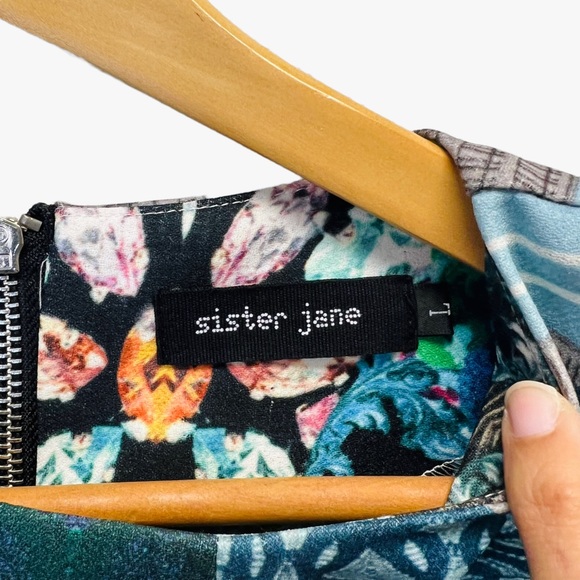 Sister Jane Blue Kaleidoscope Print Mini Dress - Picture 5 of 8